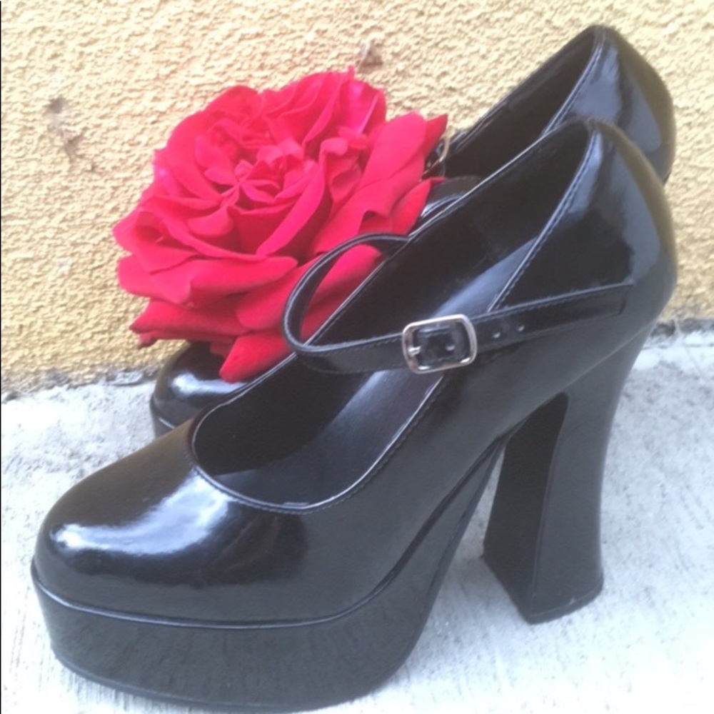 Bettie Page Black Heels